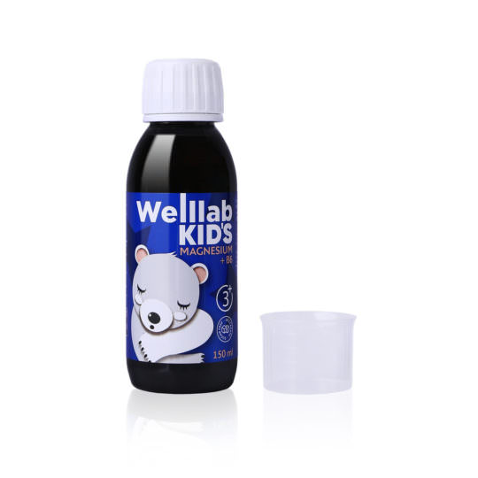 БАД с магнием для детей WELLLAB KIDS MAGNESIUM + B6, 150 мл